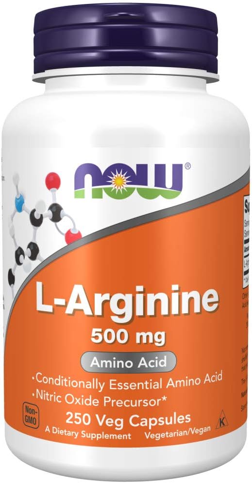 Şimdi Gıdalar L-Arginine, 500 mg, 250 Caps