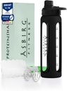 2.0 Fitness | Protein Shaker Cam | Protein Shaker | Şişe İçme | Spiral Ball ile | 24 oz (Black)