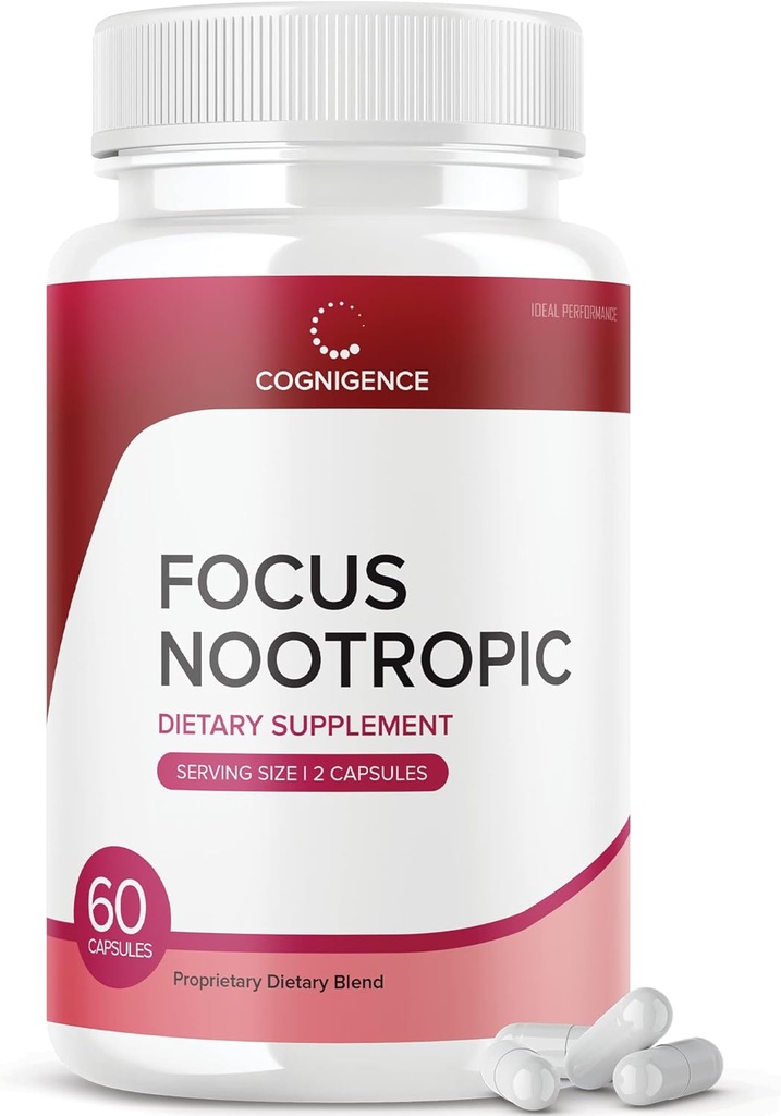 IDEAL PERFORMANCE Cognigence Focus Nootropic Memory Booster Supplement Pills (60 Capsules)