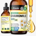 BIO KRAUTER Chamomile Tincture - Chamomile Ekstraksiyon - Rahatlama ve Calmness Desteği - Alkol ve Şeker Ücretsiz - Vegan 4 Fl.Oz.