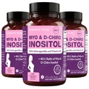 Intimate Rose Myo-Inositol & D-Chiro Inositol - 40:1 Şölük - Kadın Günlük Sağlık Desteği - D & Ashwagandha, 3 Şişes