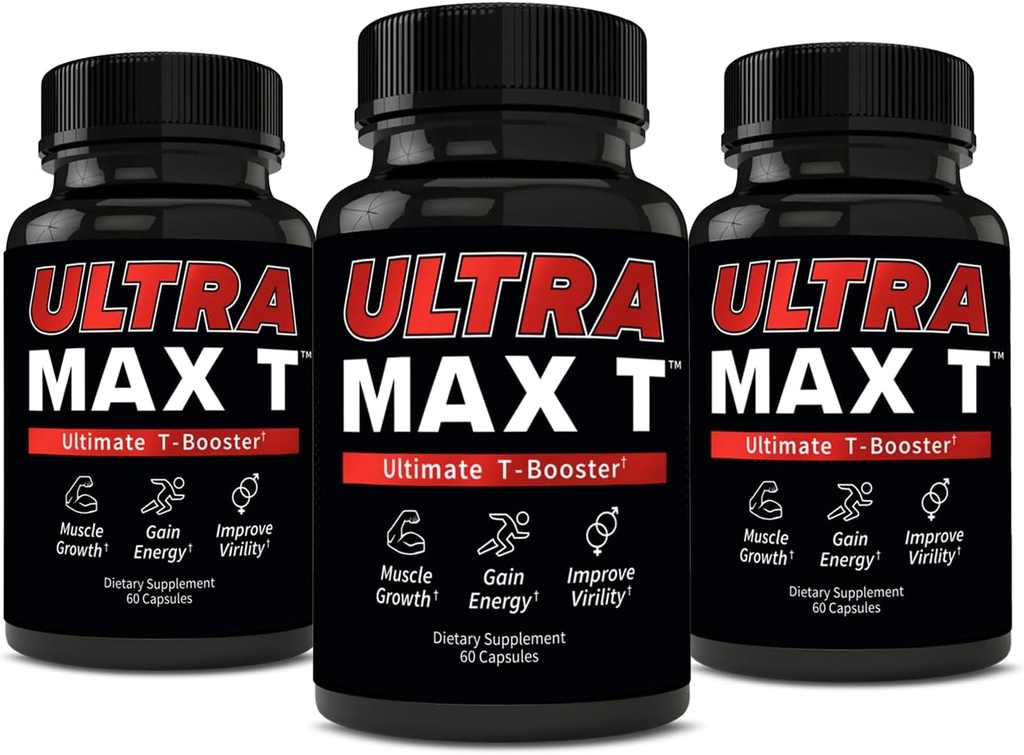 Andro400 UltraMax T – Erkekler ve Kadınlar için Gelişmiş testosteron Desteği – Tongkat Ali 200:1, D-Aspartic Acid, Garcinia Cambogia, ForsLean® – 180 Capsules, 90-Day Supply