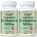 Liposomal Berberine HCL - Berberine 1500 mg High Bioavailability, Berberines Supplement for Women and Men (2 Pack)