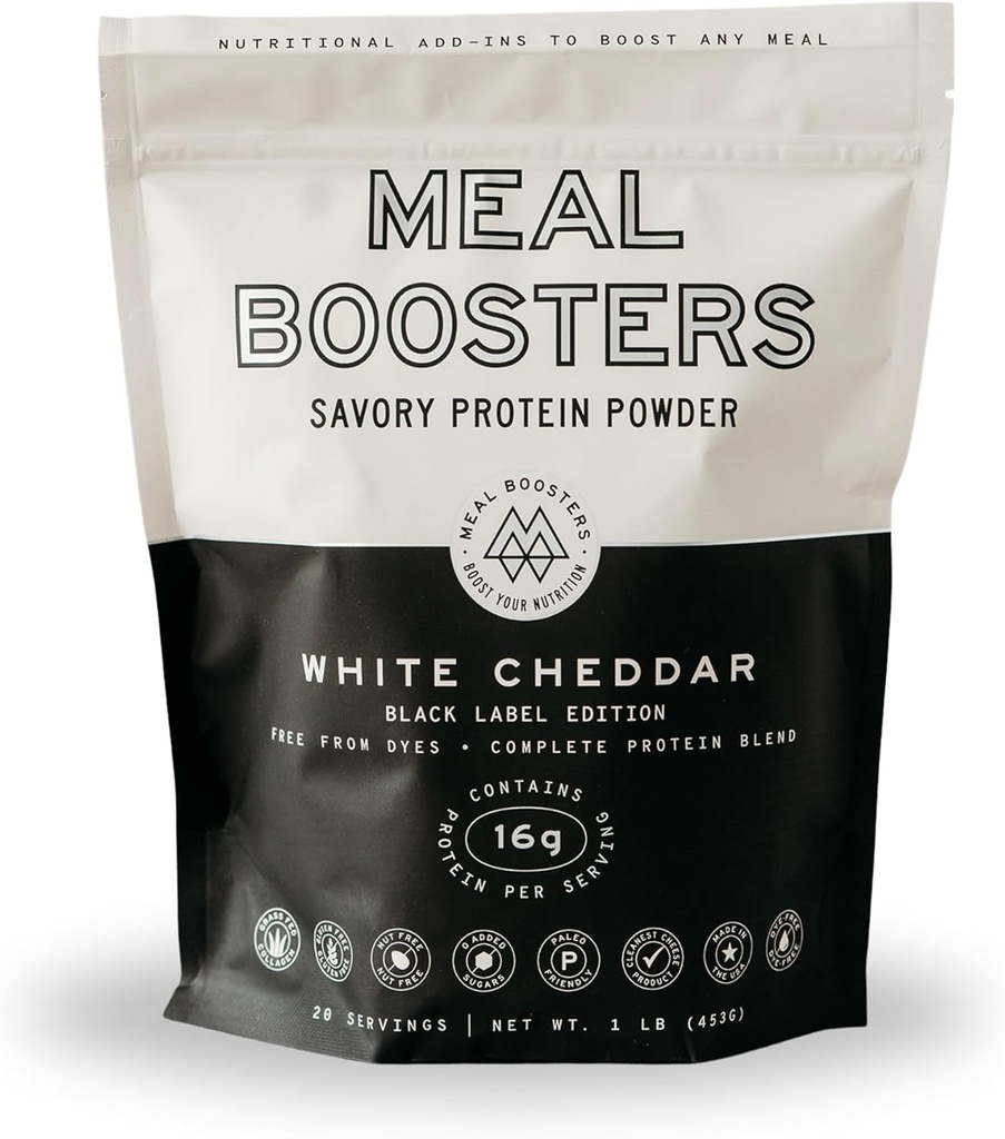 Savory White Cheddar Protein Tozu – 16g Yüksek Protein Yemek için Meal Yenir – Keto Friendly, Gut & Ortak Destek – Collagen Peptides