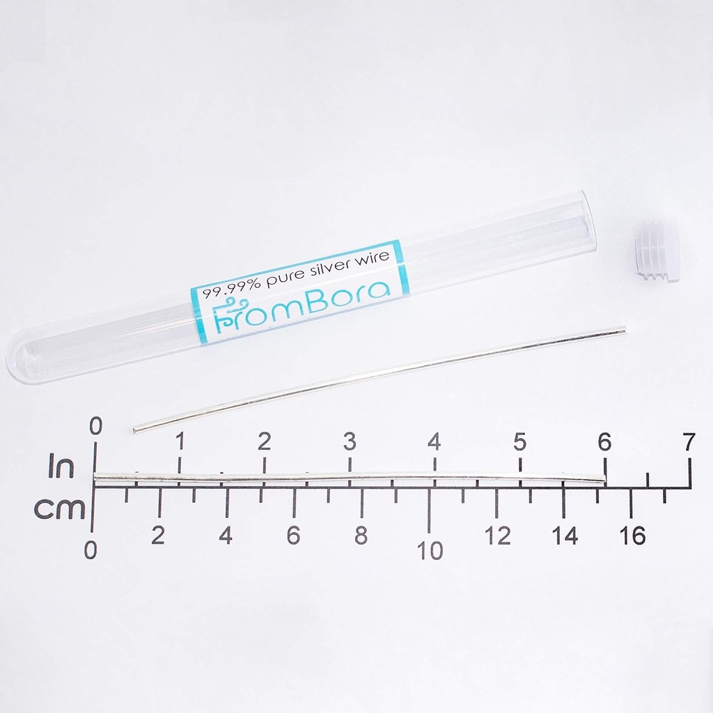 Colloidal Silver | Pure Silver Wire% 99.99 | Sertifika | 9999 | 14 Gauge 6" | FromBora Colloidal Silver Jeneratör Wire Wire Wire Wire