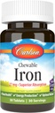 Carlson Chewable Iron 27 mg, Grape, Blood Health, 30 Tablet