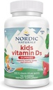 Nordic Naturals Vitamin D3 Gummies Kids, Wild Watermelon Outlet - 120 Gummies - 400 IU D3 - Bone Health, Sağlıklı Immunity - Non-GMO, Vegetarian - 120 hizmet