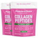 Collagen Hydro Toz - Hydrolyzed Protein (Type I & III) - Digestive Enzymes - Kadınlar ve Erkekler için Keto Collagen Toz - Saç, Skin, Joints & Workout Recovery Aid - Grass Fed, Non-GMO - Two-pack