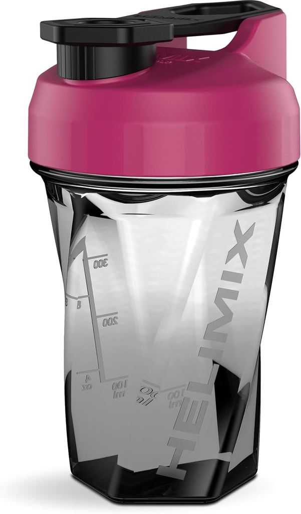 HELIMIX 1.5 Vor Blender Shaker Şişe 20oz | No Blending Ball veya Whisk | ABD Made | Portatif Pre Workout Whey Protein İçecek Shaker Cup | Mixes Cocktails Smoothies Shakes | Top Raf Safe