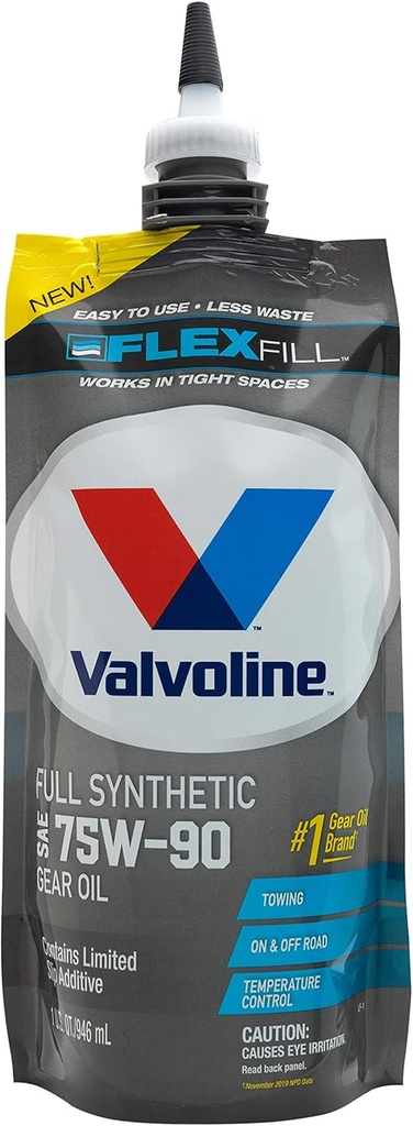 Valvoline FlexFill Advanced Full Stics 75W-90 Gear Oil 1 Quart Pouch