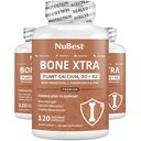 Bone Xtra - Vegan Bone Strength Formula for Stronger Bones, Plant-baseduba from Marine Algae, Vitamins D3, Vitamin K2, Magnezyum, Phosphorus & More for Young, Yetişkinler - 3 Ay Supply | 3 Pack