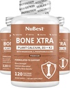 Bone Xtra - Vegan Bone Strength Formula for Stronger Bones, Plant-baseduba from Marine Algae, Vitamins D3, Vitamin K2, Magnezyum, Phosphorus & More for Young, Yetişkinler - 3 Ay Supply | 3 Pack