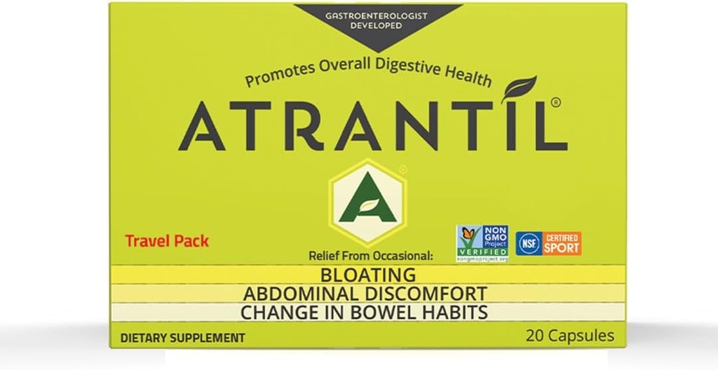 Atrantil Travel Pack (20 Count): Bloating, Abdominal Discomfort ve Bowel Alışkanlıkları Değiştirin