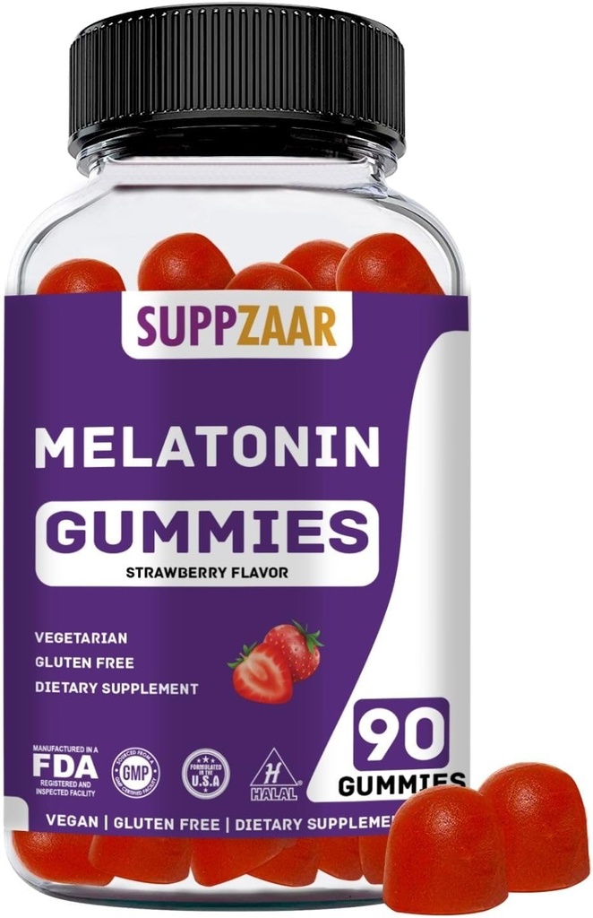 Μελατονίνη Gummies. Μελατονίνη 5mg Gummys ύπνου για καλύτερο ύπνο, ενέργεια & εστίαση. Ενήλικες και παιδιά Μελατονίνη Gummy: Μη-Habit Forming, Μη-GMO, Χωρίς γλουτένη, Ζελατίνη-δωρεάν. 90 Gummies
