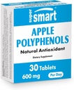 Supersmart - Apple Polyphenols Supplement 600mg per Day (High Strength 80% Polyphenols) - Apple Extract | Non-GMO & Gluten Free - 30 Tablets
