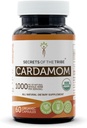 Tribe Cardamom 60 Capsules'in Sırları, Sebze Kapsülleri ve USDA Organik Cardamom (Elettaria kartamom) ince Pod (60 Capsules)