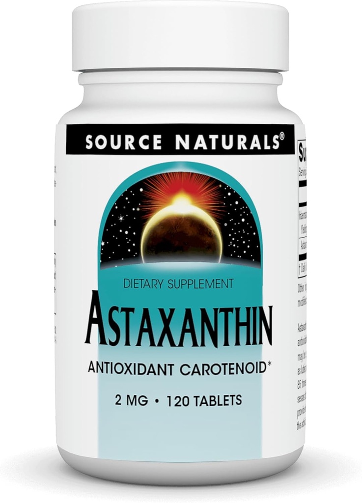 Source Naturals Astaxanthin, Antioxidant Carotenoid, 2mg - 120 Tablets
