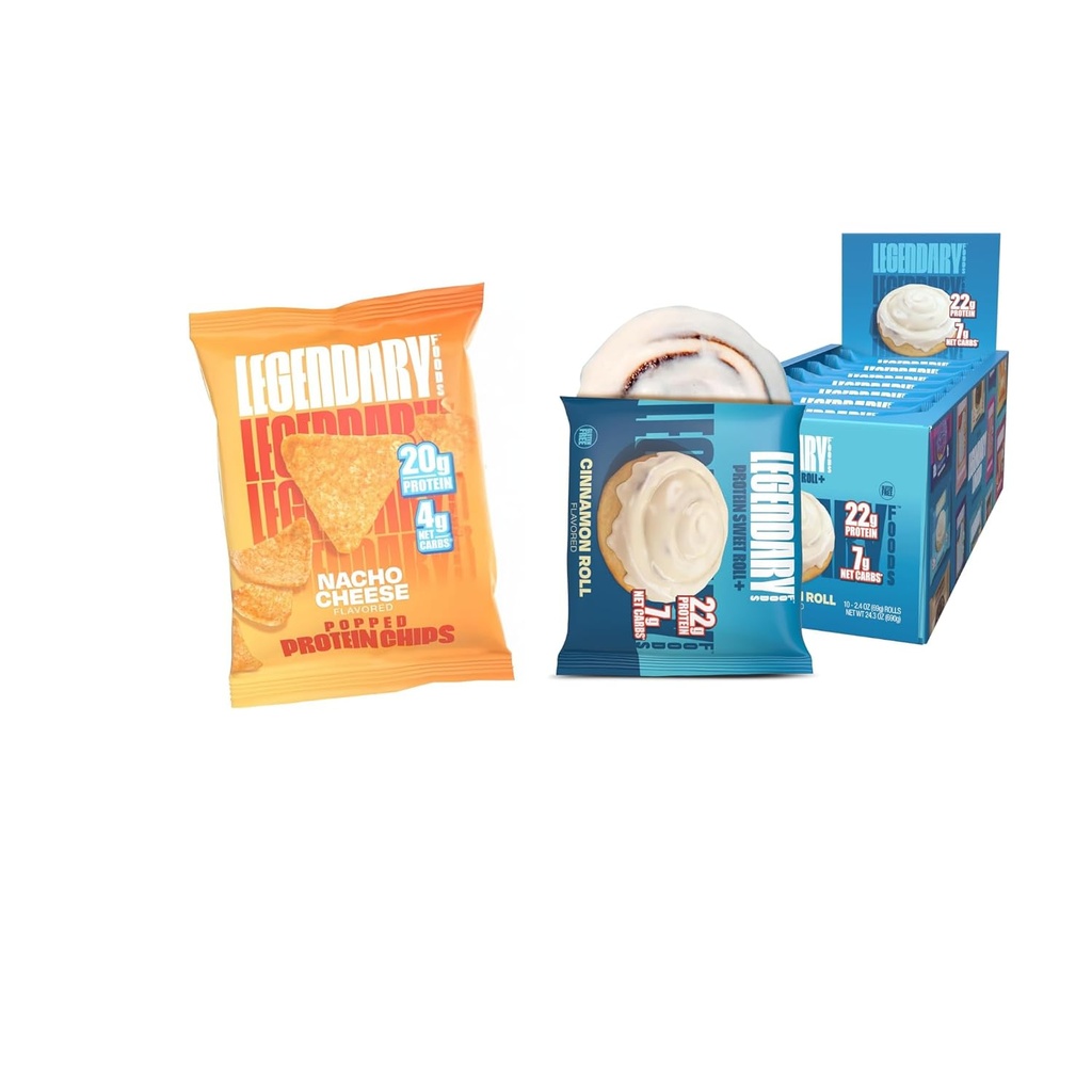 Premium 22 g protein Cinnamon Roll + 20 g protein Chips Sche