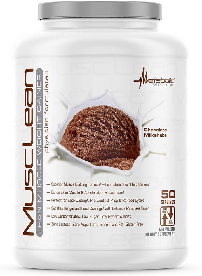 Μεταβολική Διατροφή - Mussan - Milkshake, Whey High Protein Meal Replacement, Συντήρηση Διατροφή, Χαμηλό Καρβίδιο, Keto Diet, Digestive Enzymes, Σοκολάτα, 5 Λίρες (50 σερ)