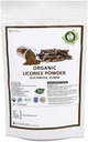R V Essential Organic Licorice Toz 200gm/ 7.05oz / 0.44lb Glycyrrhiza Glabra Licorice Root Toz Mulethi Toz Yastimadu Toz Liquorice Toz USDA Organik sertifikalı Supplement in Zip Lock Pouch