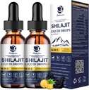 Lukaree 16-in-1 Shilajit Drops for Men and Women, Ashwagandha, Ginseng, Turmeric, Rhodiola, Amla, Sea Moss, Liquid Vitamin Supplement with 85++ Trace Minerals and Fulvic Acid, 2 FL Oz (2 Pack)