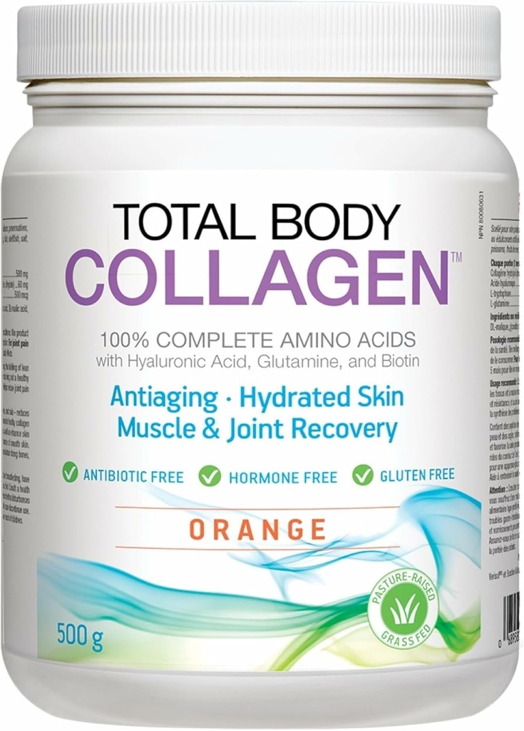 Doğal Faktörler, Total Body Collagen, Bioaktif Powder Toz Sağlıklı Cilt, Saç ve Ortaklar, Orange
