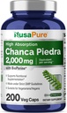 NusaPure Chanca Piedra 2000mg | 200 Veggie Caps | Herbal Extract Supplement | Extract 10:1, Non-GMO, Bioperine | 100 Servings per Bottle