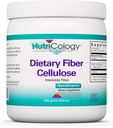 Nutricology Diyetary Fiber Toz - 2000 mg In removed Fiber Supplement, Microkristalline Hücrelü Toz, Tozlu Hücre, Non-Fermentable, Hipoallergenic - 8.8 Oz