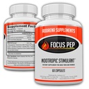 Focus Pep- Over The Counter Stimulants to Speed Up Natural | Study Alternative and Best Energy Supplements for Nootropic Brain Boosting, 60 Pills