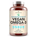 AMANDEAN Vegan Omega 3 Supplement. Premium Fish Oil Alternative. Algae DHA & EPA. Carrageenan Free Softgels. Algal Essential Fatty Asits. Plantive Heart, Brain, Eye, Skin, Immune Support. (120ct)