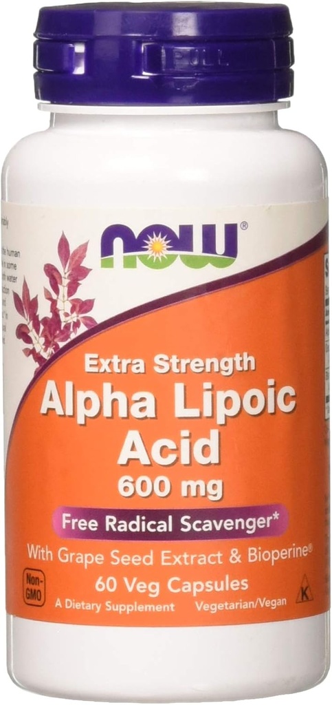 Şimdi Gıdalar Alfa Lipoic Asit 600 mg 60 Vegi Capsules