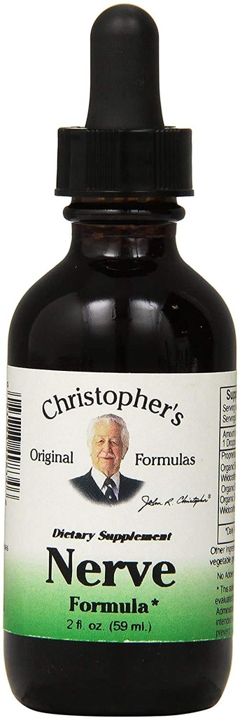 Christopher's Original Formulas Nerve Formula, Φυσικό συμπλήρωμα βοτάνων, 2 oz