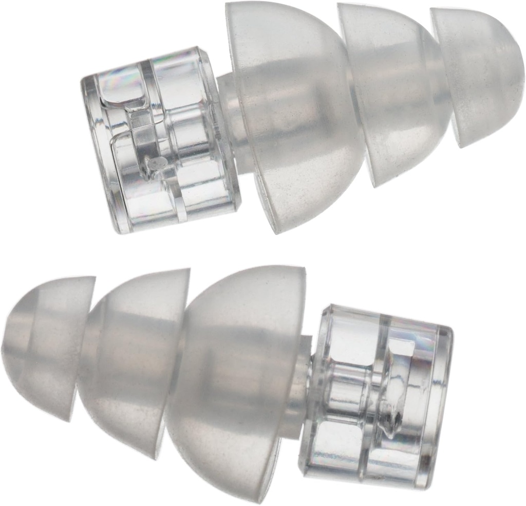 Etymotic Research ER20XS High-Fidelity Earjurs (Conses, Musicians, Airplanes, motosikletler, Hassasiyet ve Evrensel İşitme Koruma) - Büyük, Clear Stem