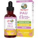 MaryRuth Organics PAU D'Arco Herbal Mix | Reishi Mushroom | Echinacea angustifolia Root | Usnea Lichen | Youme Leaf | Vegan | Non-GMO Project TY | Gluten Free | 30 Servisler | 1 Fl Ozino