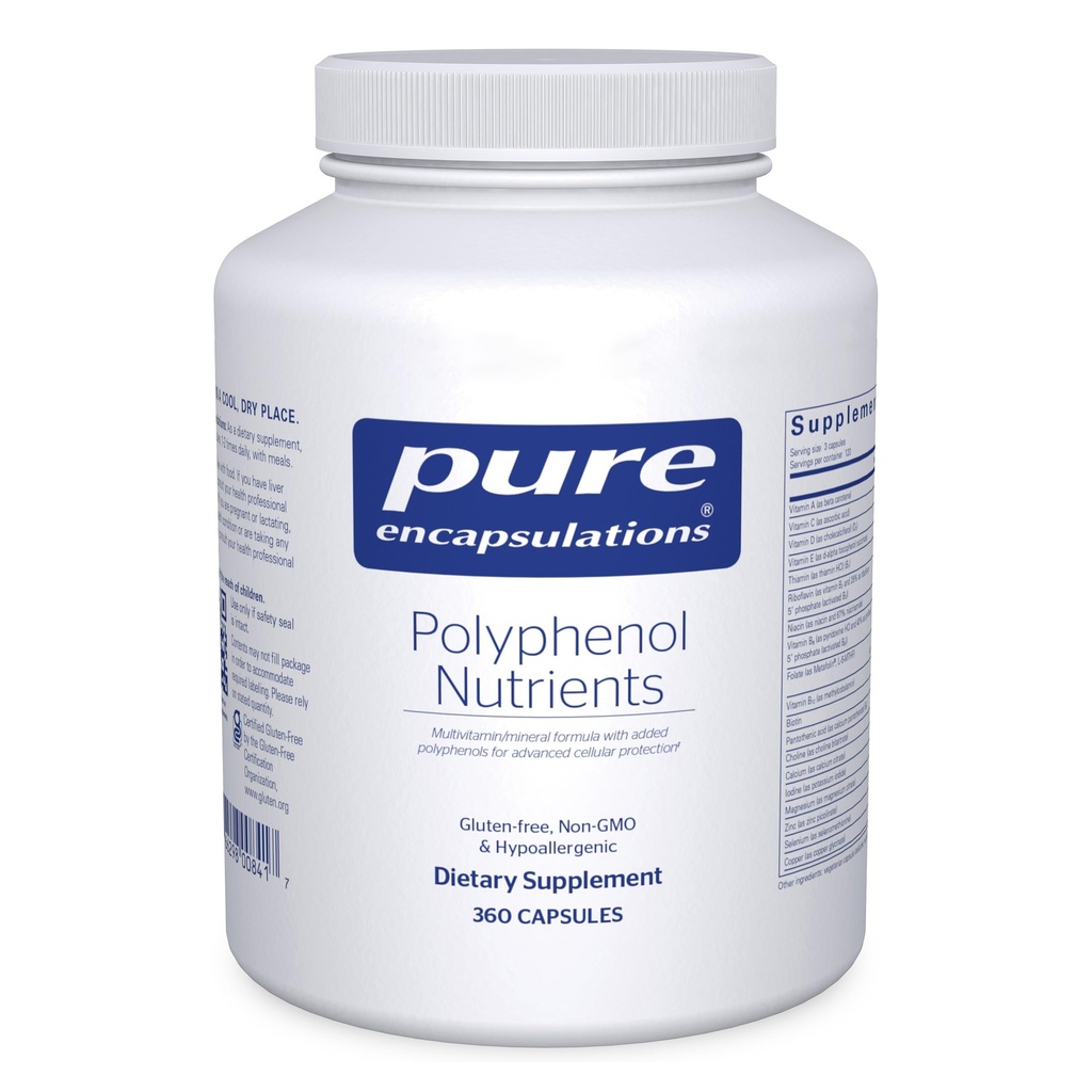 Saf Encapsulations Polyol Nutrients | Hipoallergenic Nutrient Dense Multivitamin /Mineral Formula | 360 Capsules