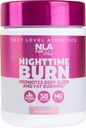 NLA for Her Nighttime Burner for Women – Sleep Support with Melatonin, CLA, Ashwagandha, 5-HTP, Chamomile – Relax, Boost Metabolism, Burn Fat – 60 Vegan Capsulesm