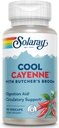 SOLARAY Cool Πιπέρι Καγιέν 40.000 HU με Butchers Broom για υγιή κυκλοφορία Υποστήριξη 