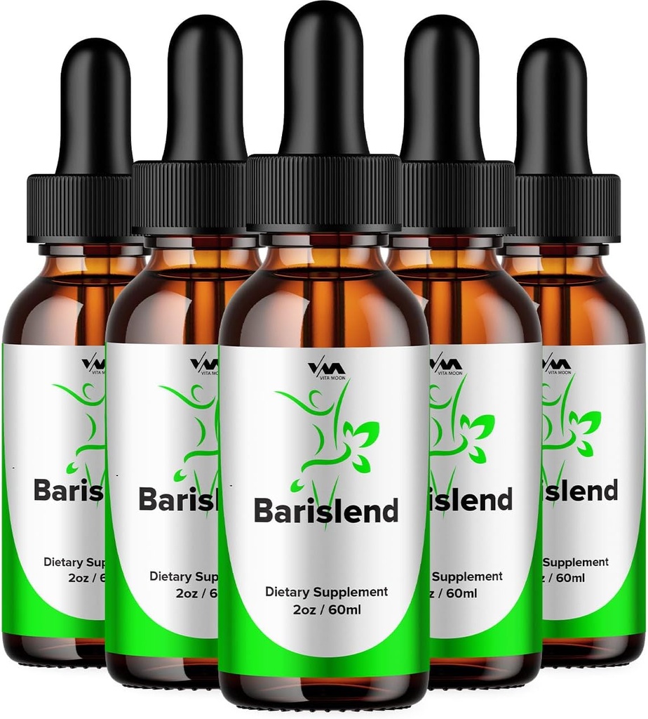 (5 Pack) Barislend Drop Sağlıklı Vitamin Desteği Supplement - Barislend Advanced Formula, Barislend 24 Saat Sıvı, Barislend Enerji ve Ekstra Güç İncelemeleri, 5 Ay Supply