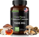 Aktif Hexose Cor ile ilgili 180 Caps 1500 mg hizmet başına - Vegan Organik Mushroom Supplement Immune Sistemini Destekleyebilir ve Doğal Katil ve T Hücreleri Destekleyin