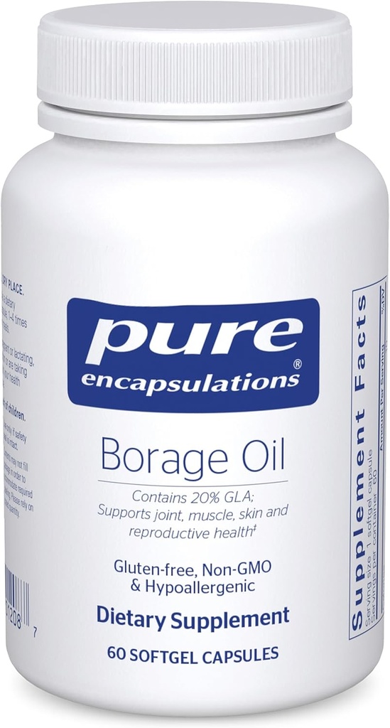 Saf Encapsulations Borage Oil | Hipoallerjen Diyet Tamam | 60 Softgel Capsules