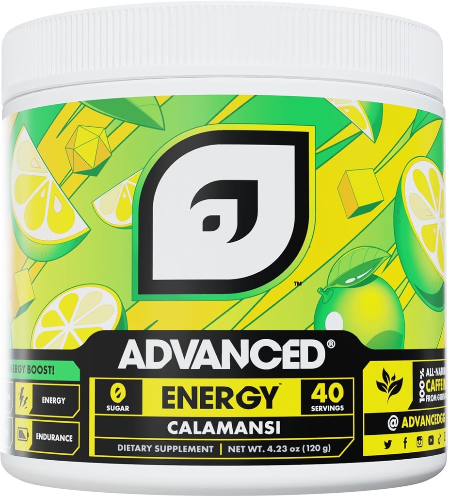 Gelişmiş Enerji - Atom için Electrolytes ile Formula Güçlendirme - L-Theanine Jitters - Sugar Free & Keto Friendly - No Maltodextrin (40 Hizmet) (Calamansi)