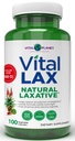 Vital Planet - Vital Lax Natural Laxative Cleanse Supplement for Occasional Constipation, Magnezyum Hidroxide, Terpery Elm, Aloe, ve Triphala Bowel Regularity 100 Capsules Desteklemek için