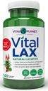 Vital Planet - Vital Lax Natural Laxative Cleanse Supplement for Occasional Constipation, with Magnesium Hydroxide, Slippery Elm, Aloe, and Triphala to Support Bowel Regularity 100 Capsules