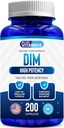 DIM 100 mg 200 Capsules - 200 Day Supply - Diindolylmethane DIM Sağlıklı Estrogen ve Hormon Seviyeleri ile Destek için Tamam