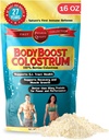 BodyBoost Whole Colostrum, 100% Bovine Colostrum Toz, Immunoglobulin & Lactoferrin, Grass Fed Colostrum for Gut Health, 16 ozrum