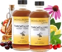 Mickelberry Gardens Throat & Lung Honey Tonic: Wellness Syrup, Natural Sore Throat Relief, Immune Support & Cough Suppressant for Yetişkinler & Kids (4 oz, 2 Pack)