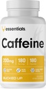 Bucked Up Caffeine 200 mg Per Service, Essentials (180 Hizmet, 180 Capsules)