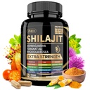 Deniz Moss ile Shilajit Supplement, Ashwagandha, Tongkat Ali - Shilajit Pure Himalaya Organik Fulvic Acid Capsules - 90 Kont
