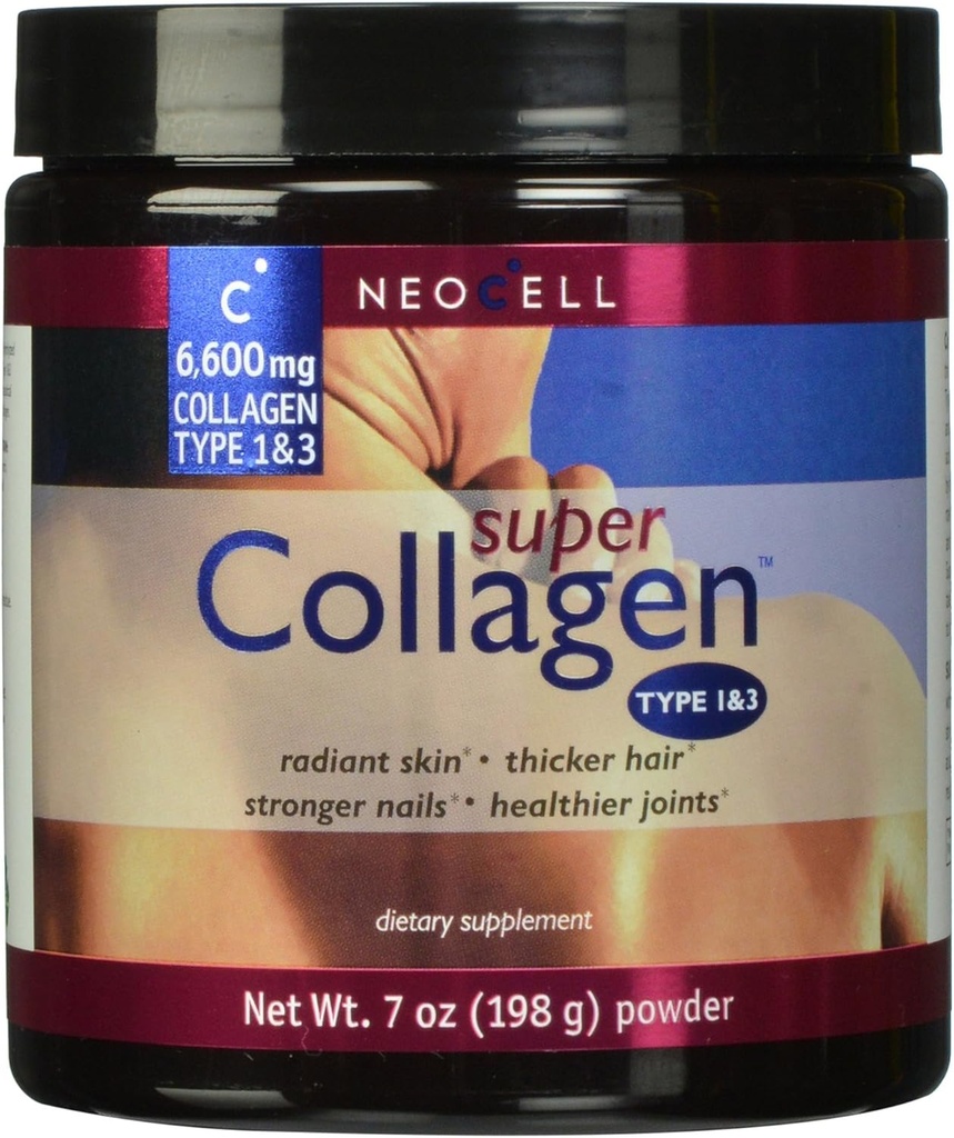 Neocell Super Collagen Toz 6,600 mg Collagen Tip 1 & 3 - Unflavored - 7 Ounces