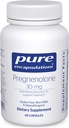 Pure Encapsulations Pregnenolone - 30 mg - Υποστήριξη ορμονών - Υποστήριξη μνήμης & συμπλήρωμα εγκεφάλου - Χωρίς γλουτένη & Vegan - 60 κάψουλες